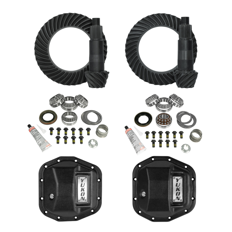 Jeep Gladiator JT Differential Install Kits - Front + Rear - Yukon Gear & Axle - Stage 2 Re-Gear Kit with 5.13 Ratio - `20-`27